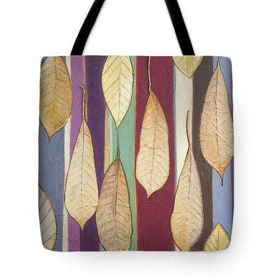 Leaves And Stripes I Tote Bag