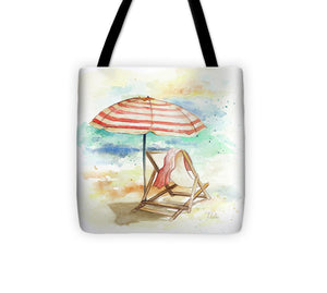 Umbrella On The Beach II Tote Bag